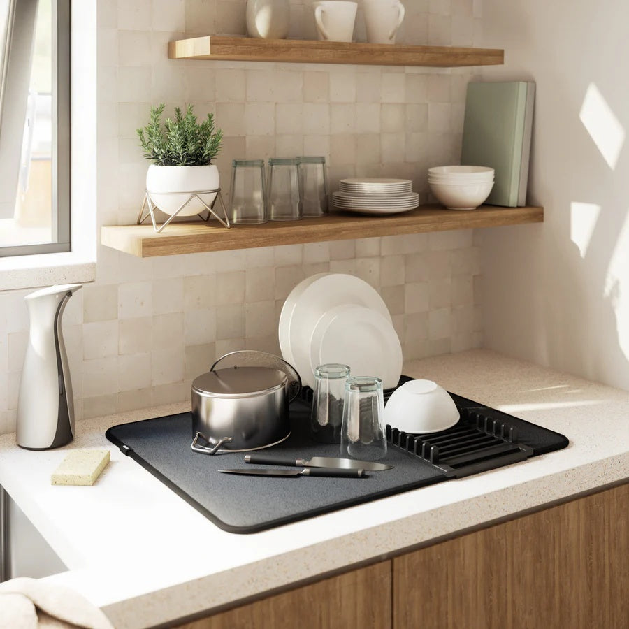 UDry Dish Drying Rack with Pad
