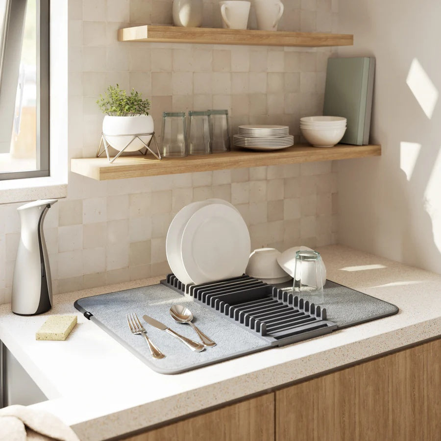 UDry Dish Drying Rack with Pad